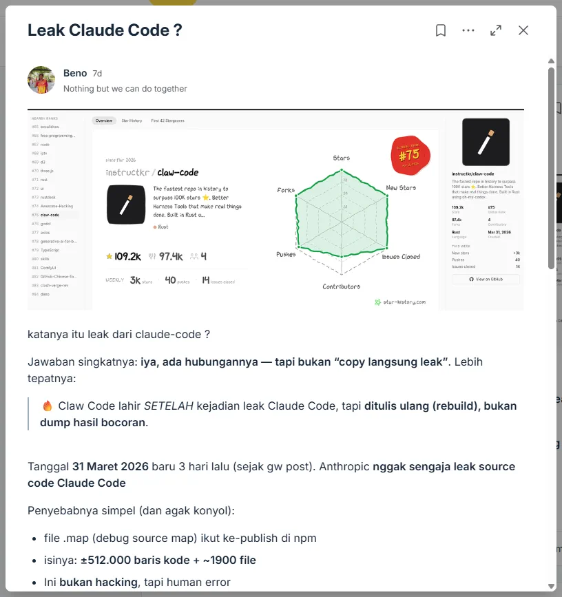Community discussion about AI workflows